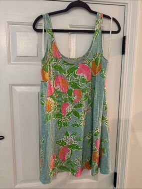 Lilly Pulitzer linen swing dress cover-up